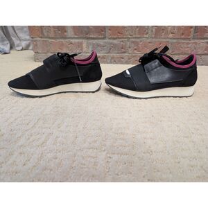 Balenciaga Shoes Women EU 39 US 8.5 Black Pink Race Runner Sneaker Made in Italy